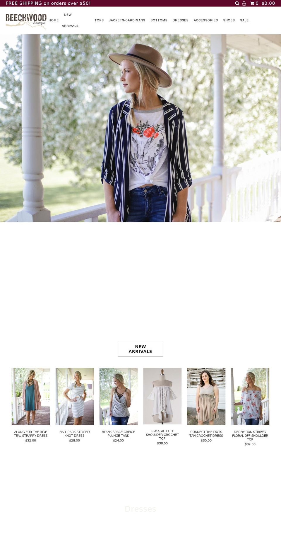 beechwoodboutique.com — Shopify storefront screenshot