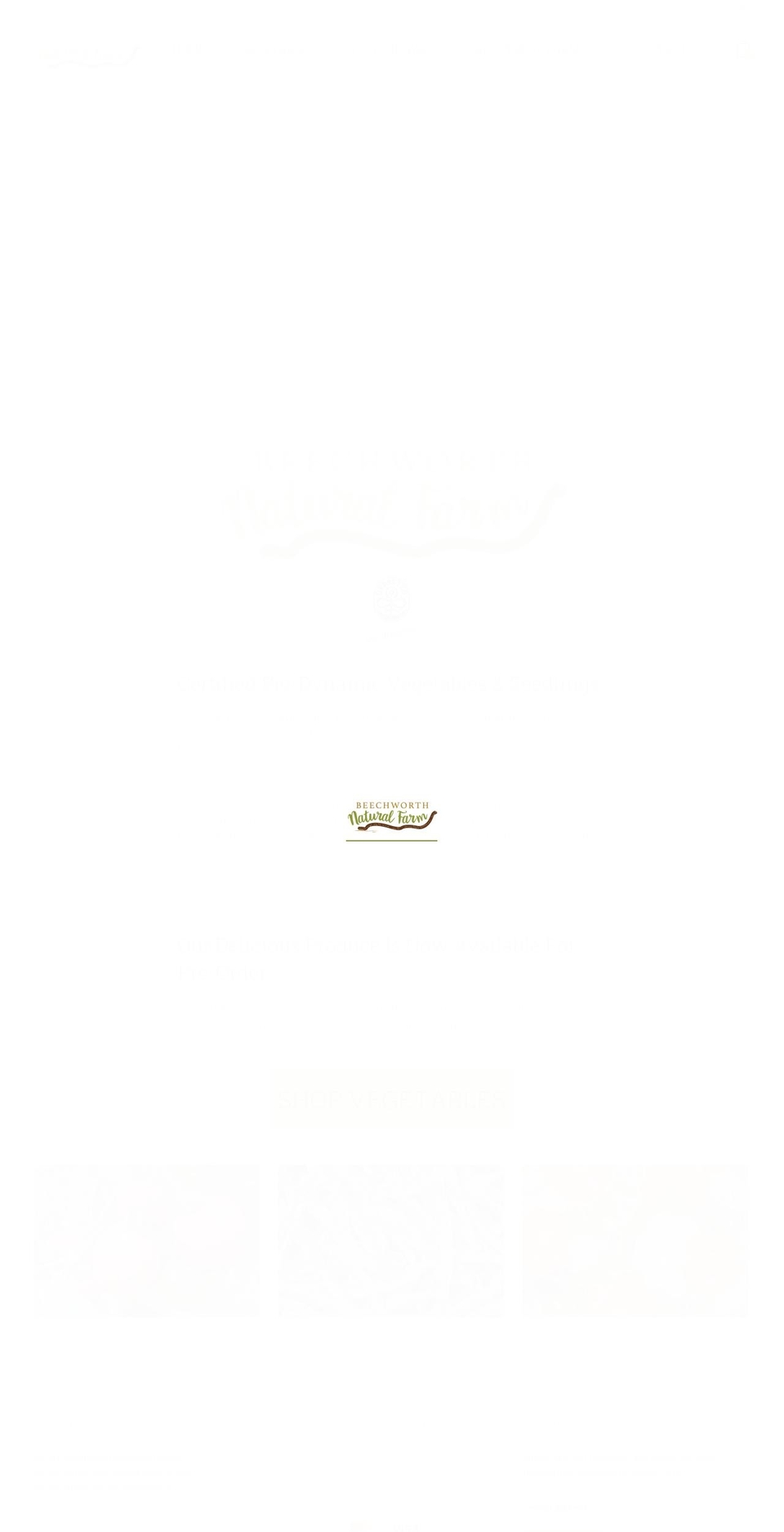 beechworthnaturalfarm.com.au shopify website screenshot