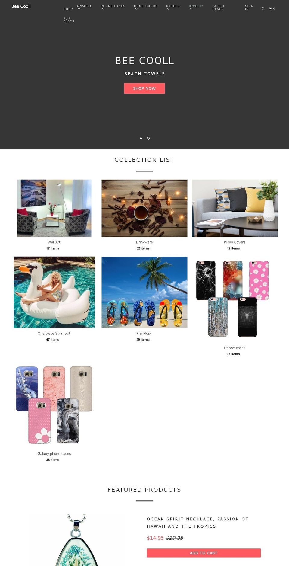 beecooll.com — Shopify storefront screenshot