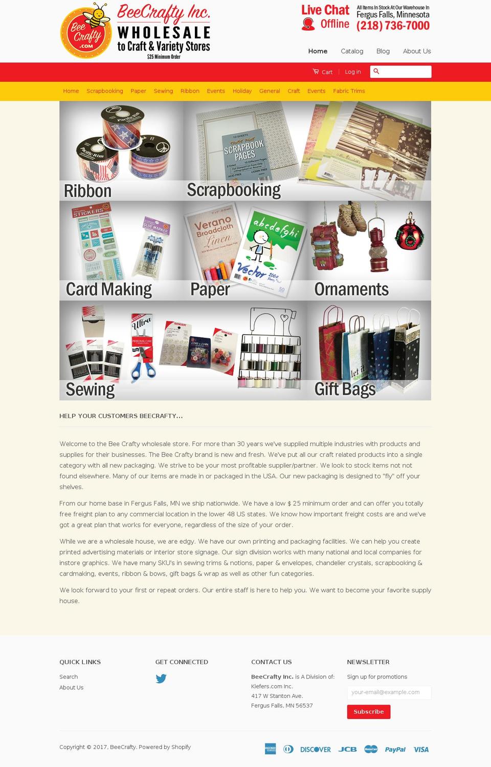 beecrafty.us shopify website screenshot