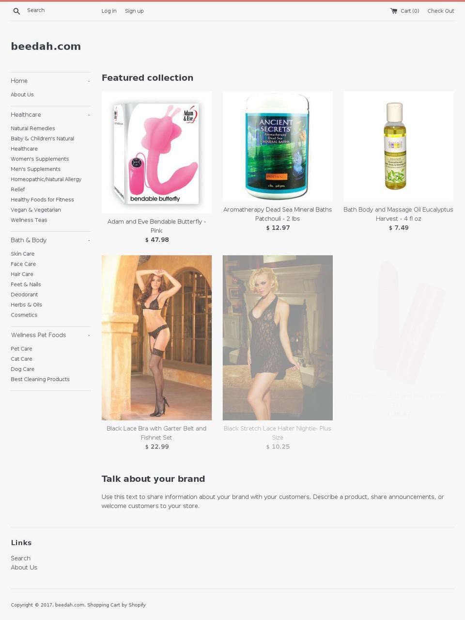 beedah.com shopify website screenshot