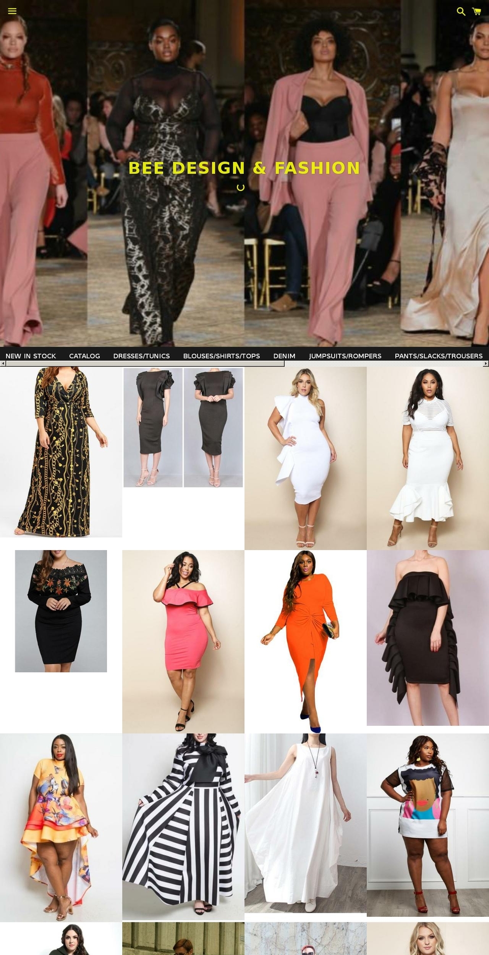 beedesignandfashion.com — Shopify storefront screenshot