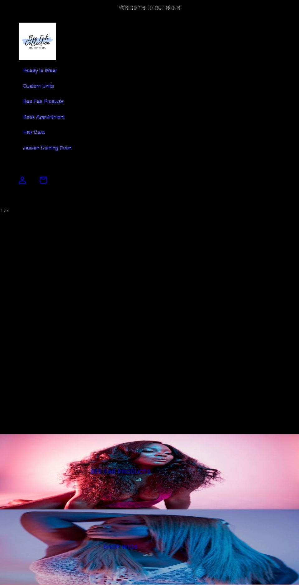 beefabcollection.com shopify website screenshot