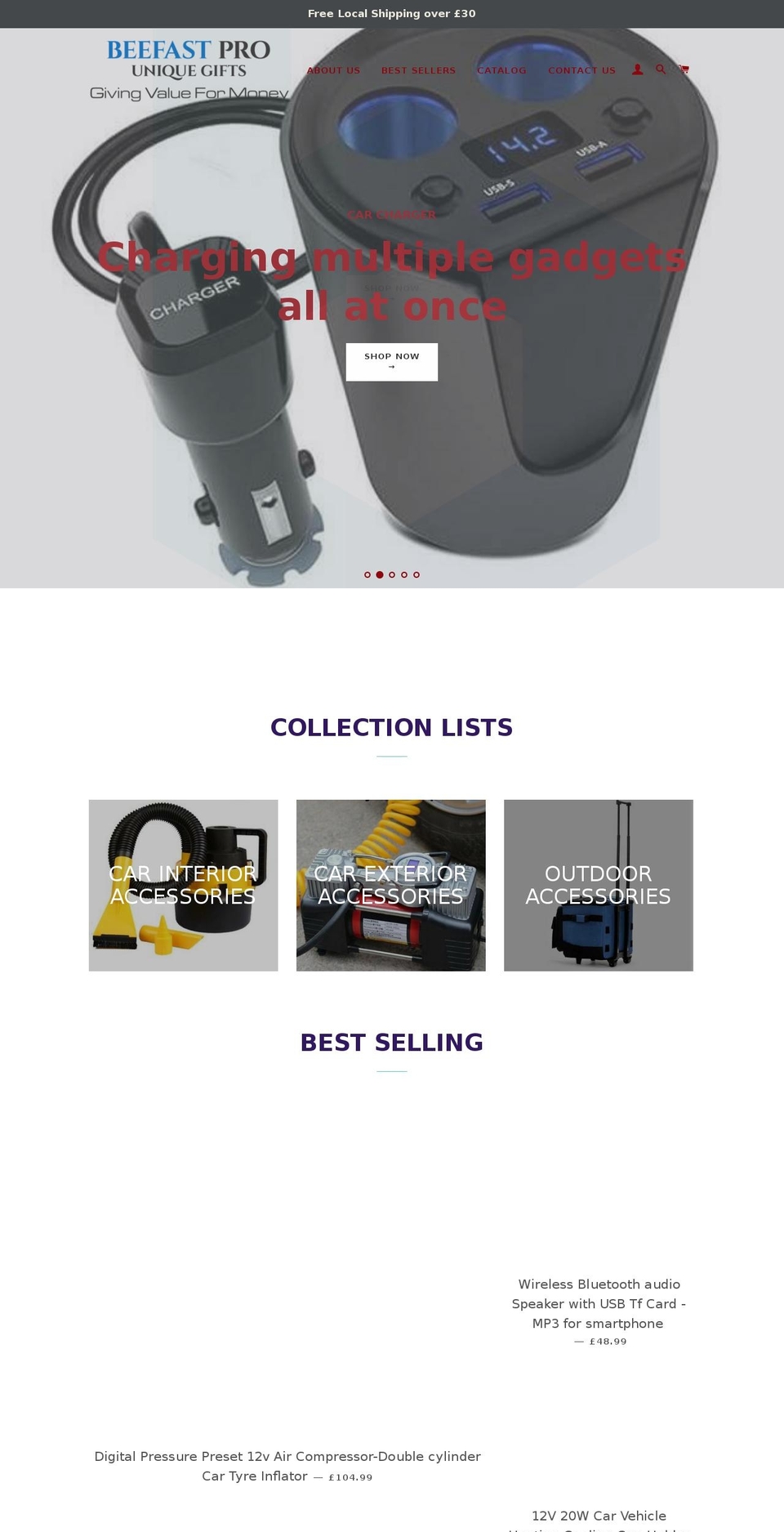 beefastpro.com — Shopify storefront screenshot