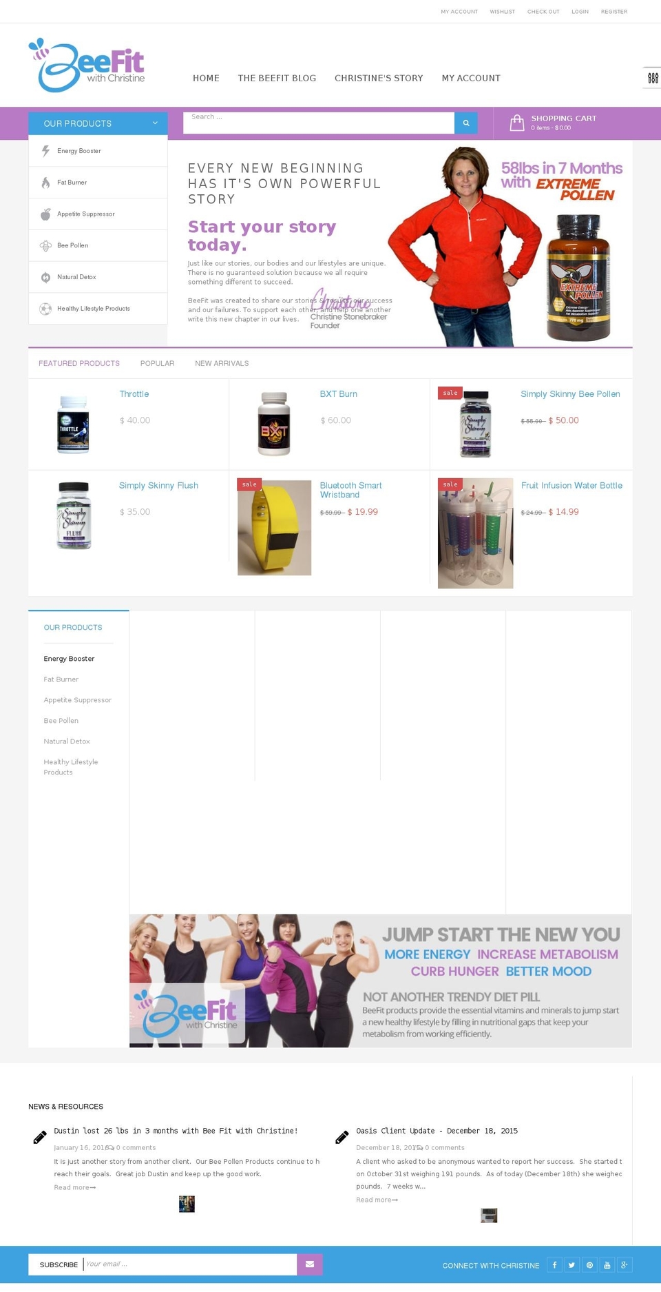 ap-golmart-verticalmenu Shopify theme site example beefitwithchristine.com