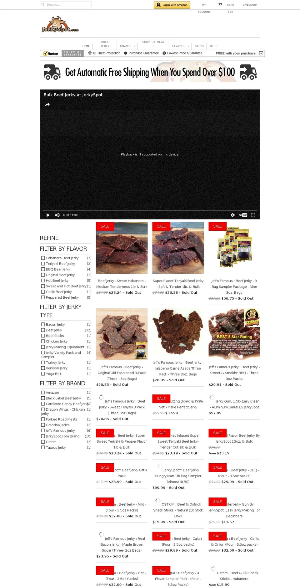beefjerkyhq.com shopify website screenshot