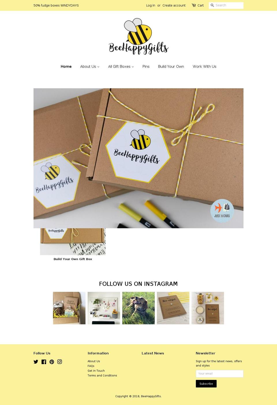 beehappygift.com — Shopify storefront screenshot