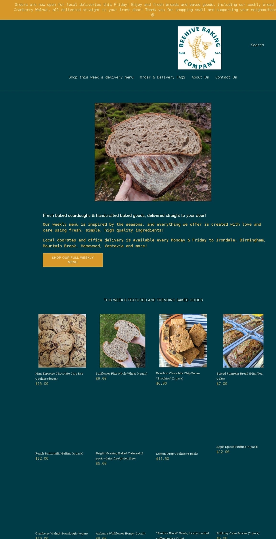 beehivebham.com shopify website screenshot