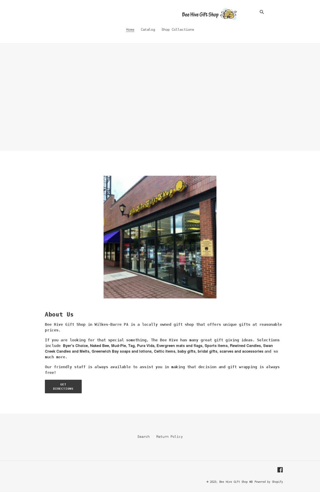 beehivegift.com shopify website screenshot