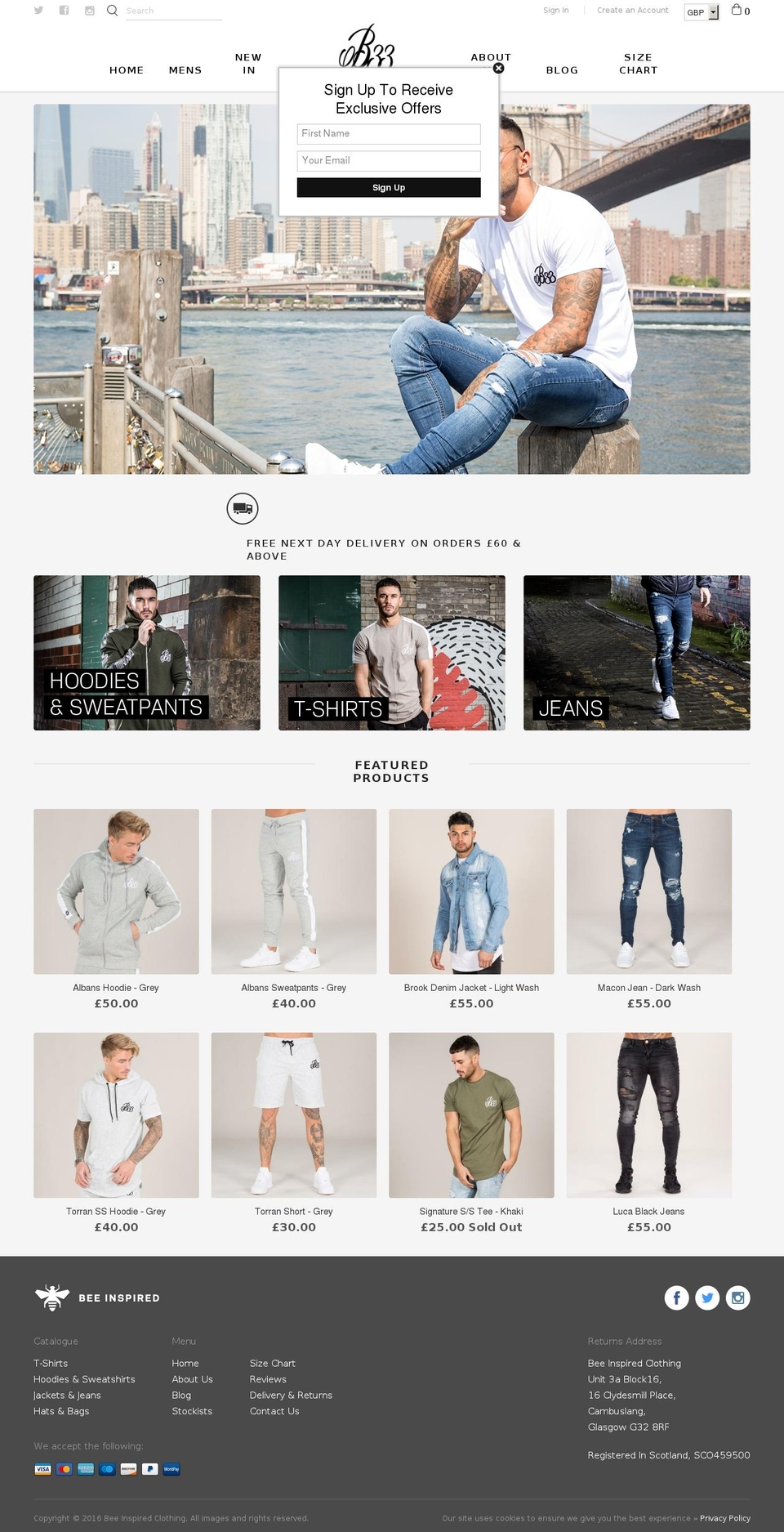 COPY -- New Releases Shopify theme site example beeinspiredclothing.com