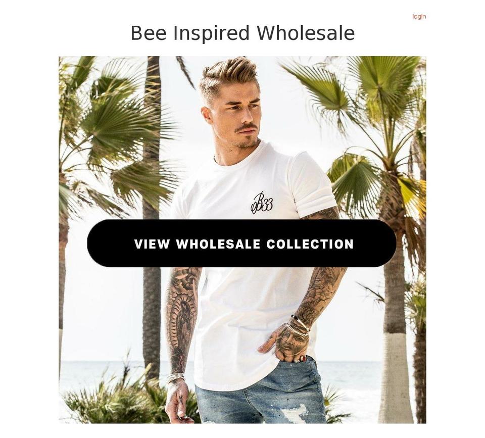 beeinspiredwholesale.com — Shopify storefront screenshot