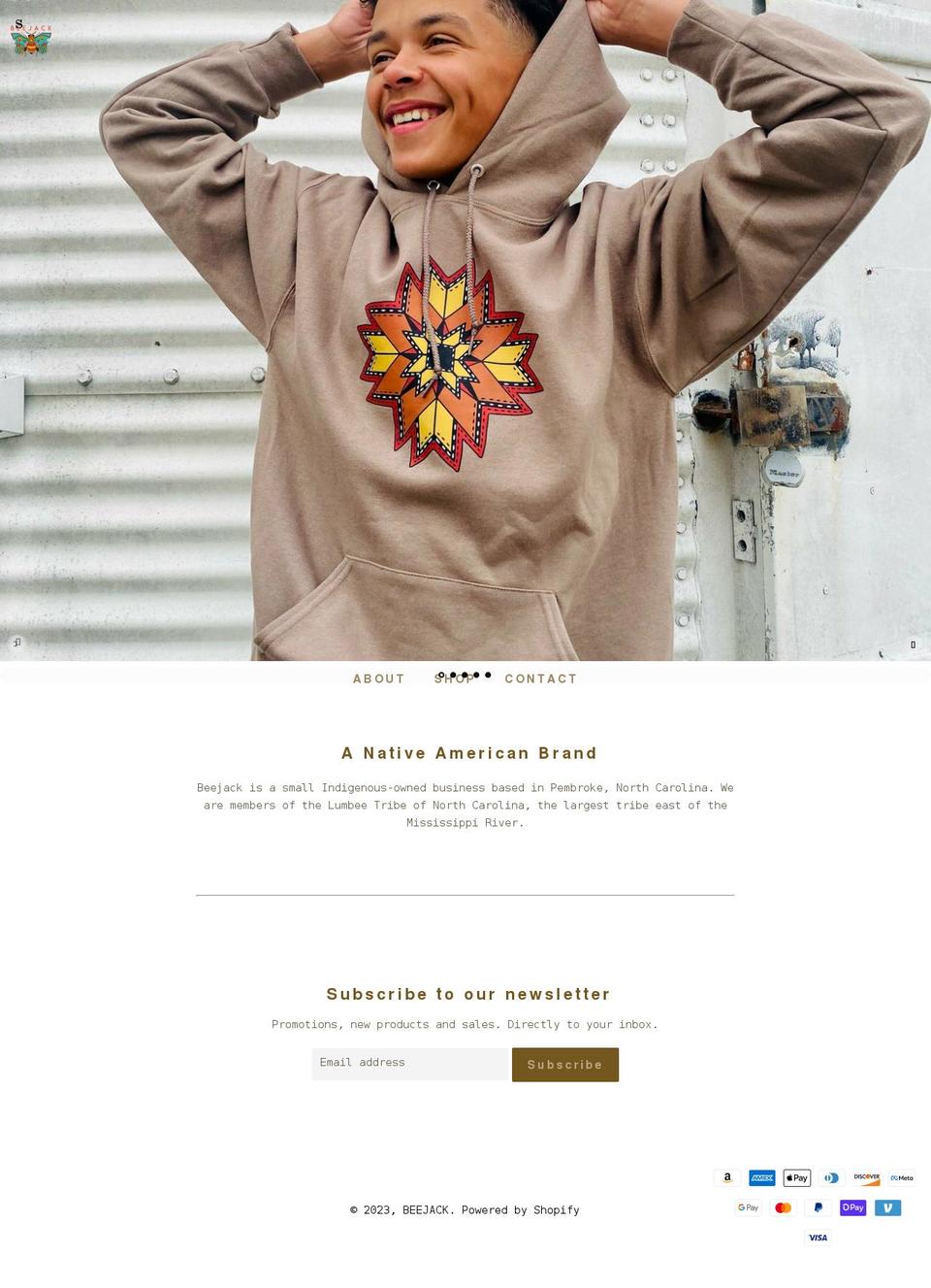 beejackco.com shopify website screenshot