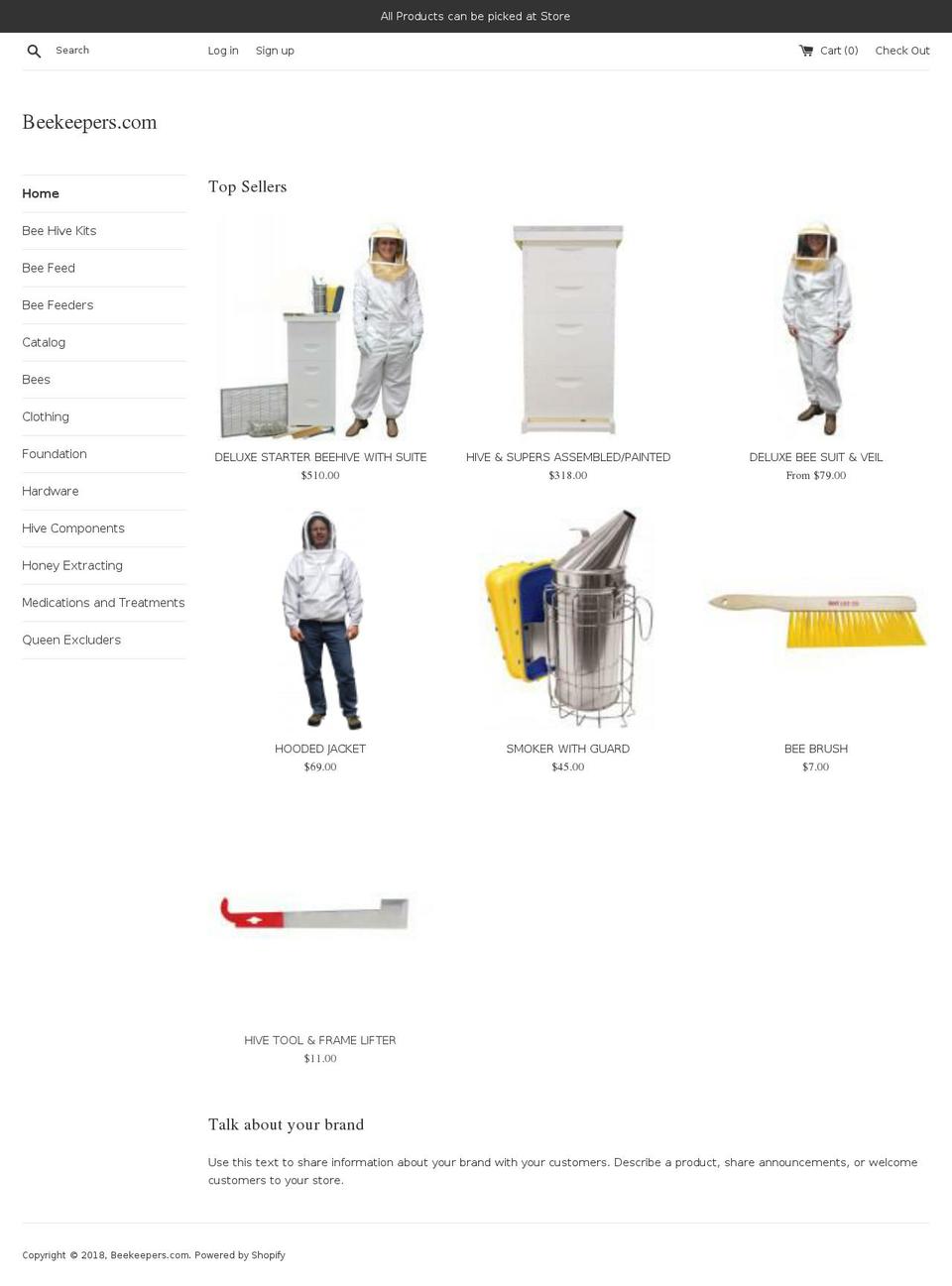 beekeeper.org shopify website screenshot