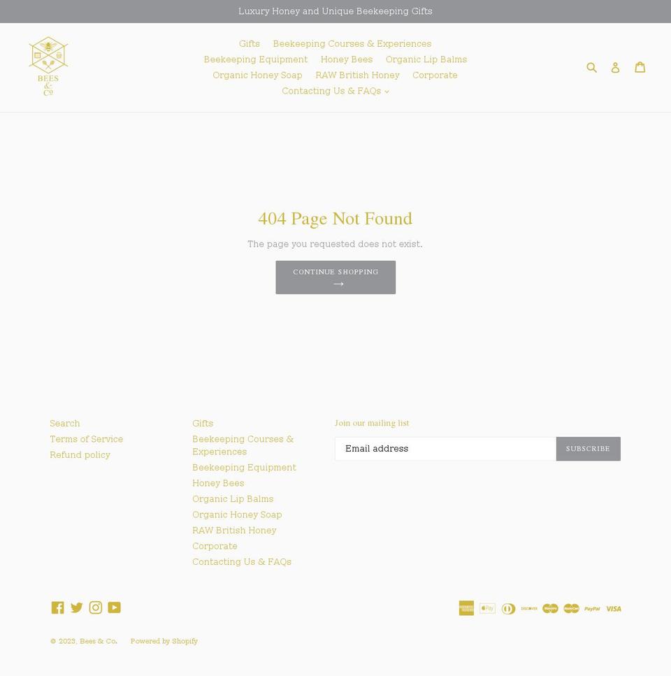 beekeeperexperienceday.com — Shopify storefront screenshot