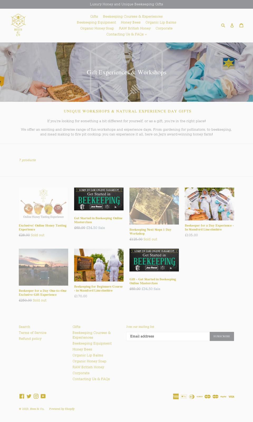 beekeeperforaday.com — Shopify storefront screenshot