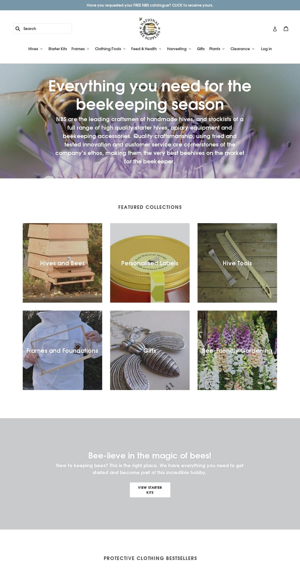 beekeeping.co.uk shopify website screenshot