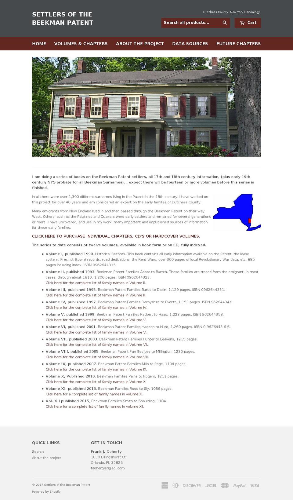 beekmansettlers.com shopify website screenshot