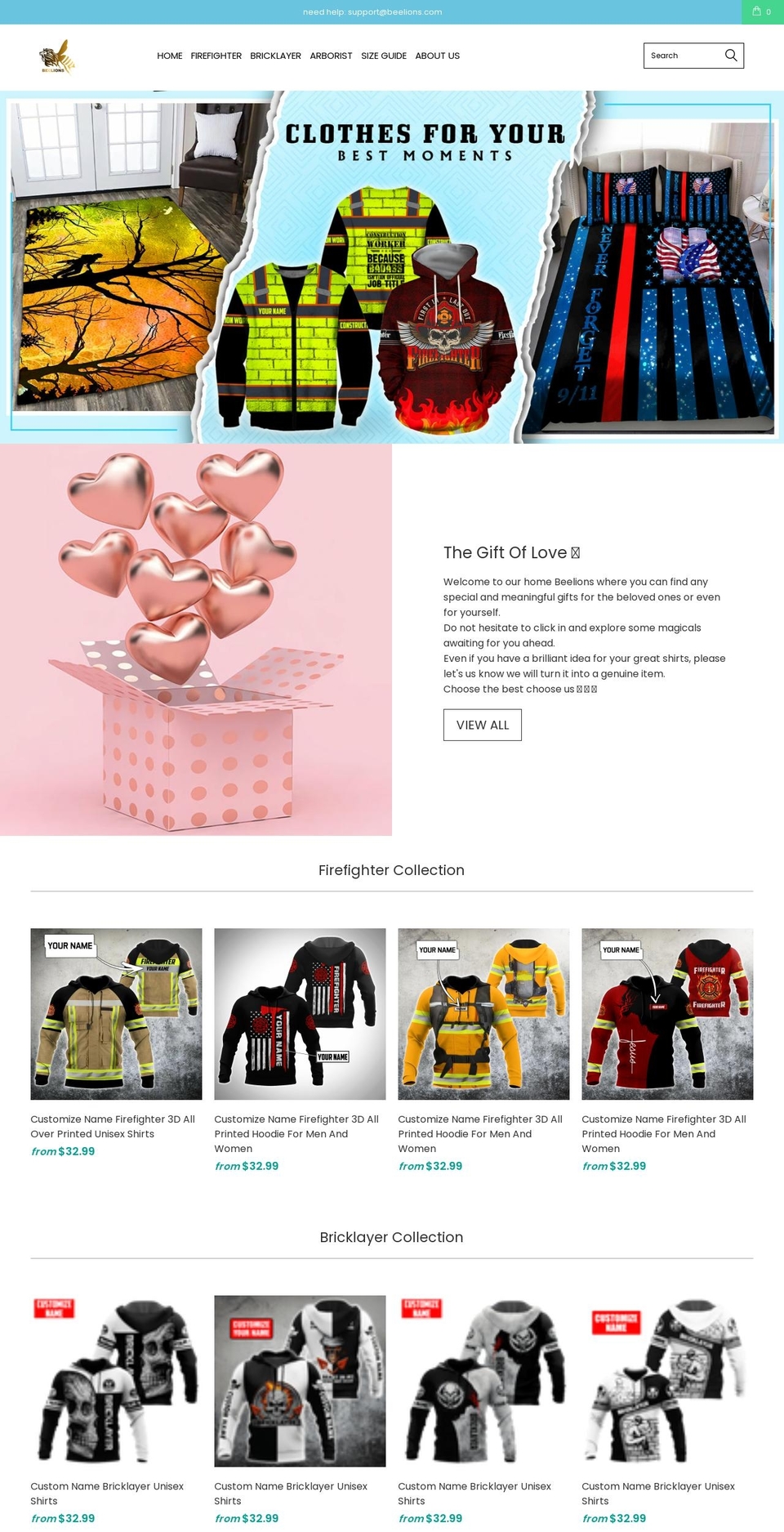 beelions.com shopify website screenshot