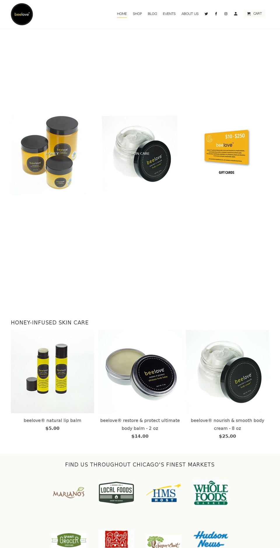 beeloveonline.com shopify website screenshot
