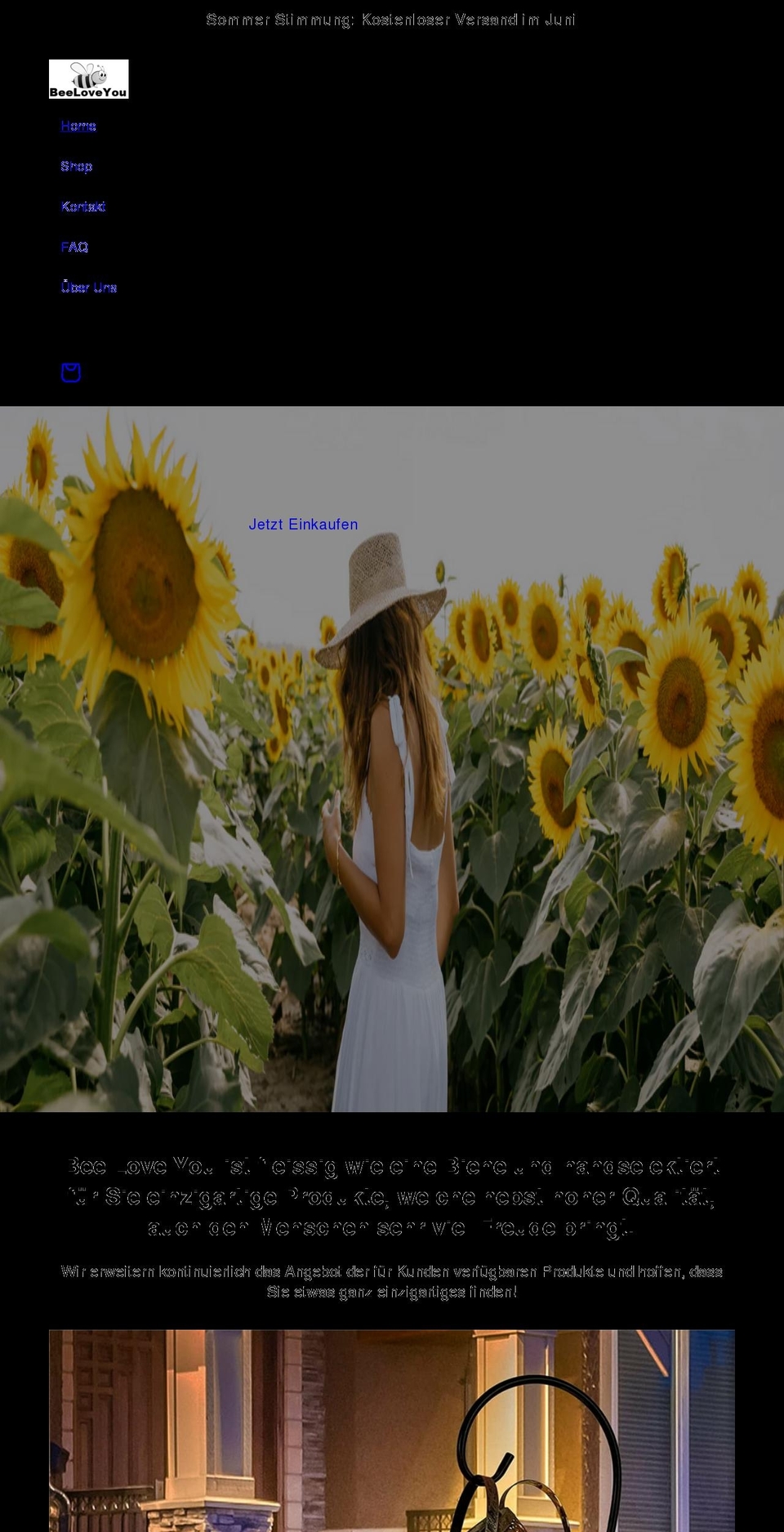 beeloveyou.com shopify website screenshot