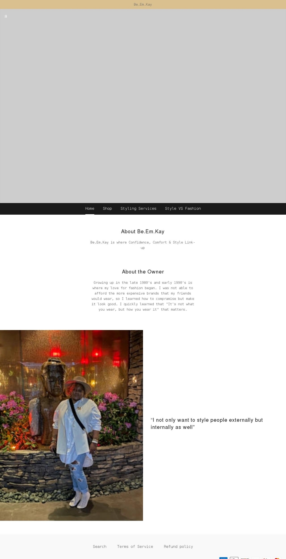 beemkay.com shopify website screenshot