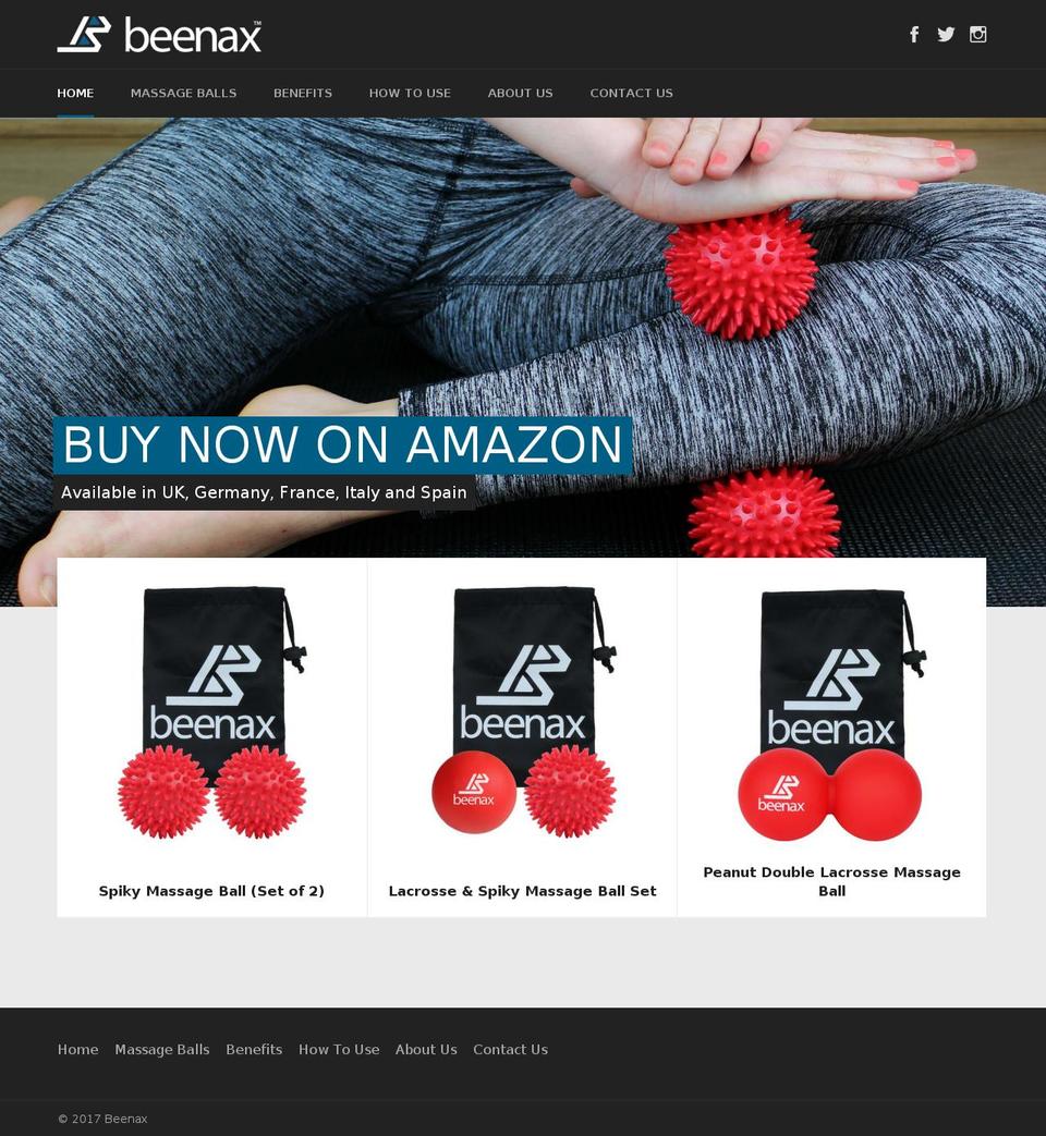 beenax.com shopify website screenshot