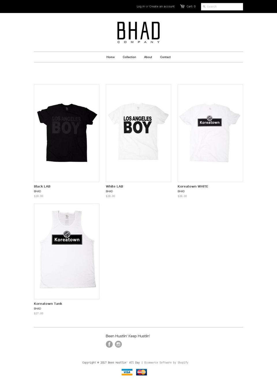 beenhustlinallday.com shopify website screenshot