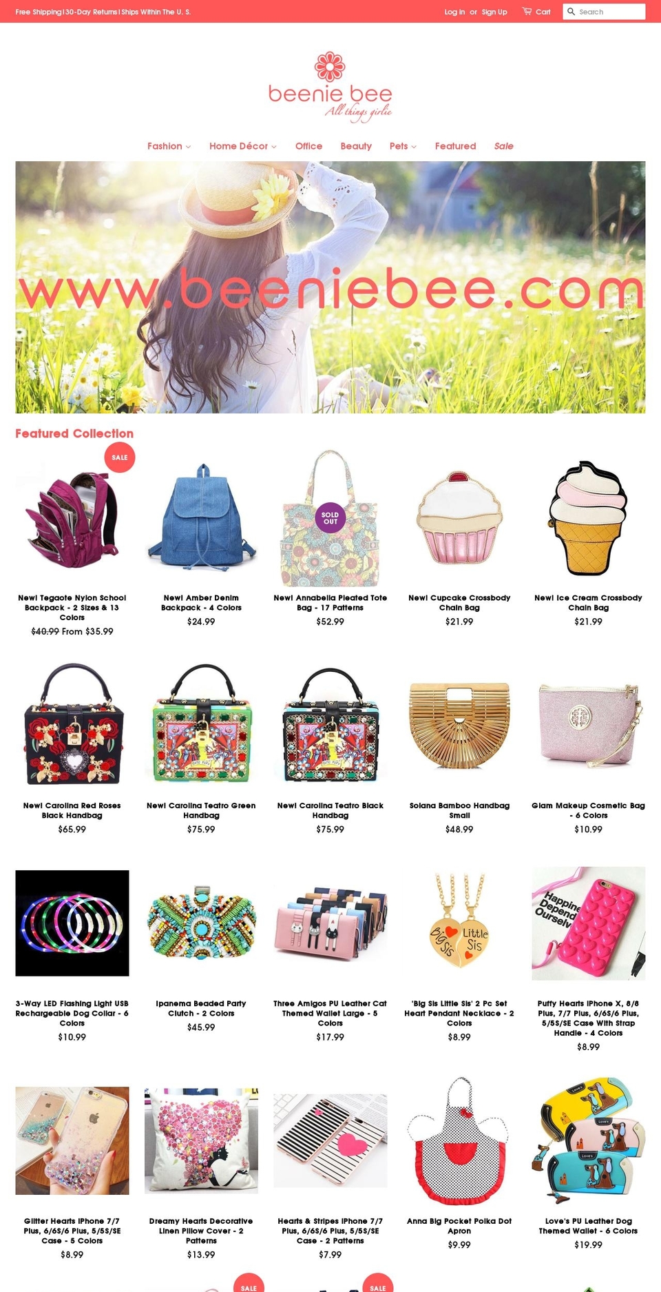 beeniebee.com — Shopify storefront screenshot