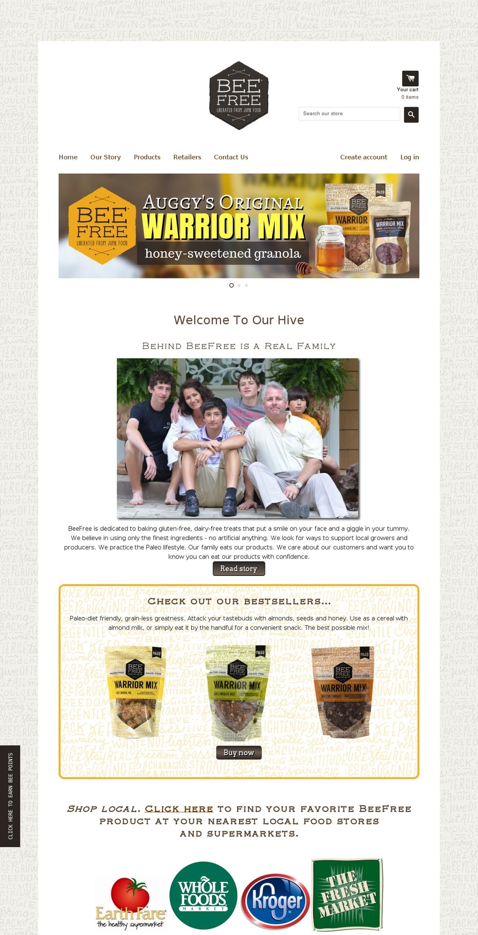 BeeFree Theme 062016 Shopify theme site example beepaleo.com