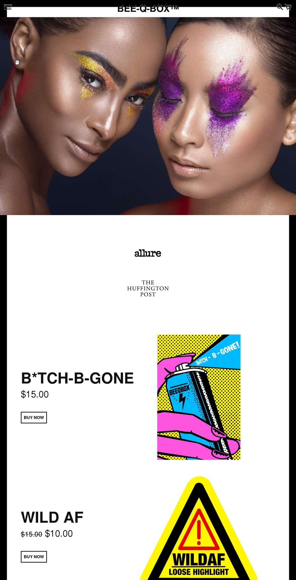 beeqbox.com shopify website screenshot