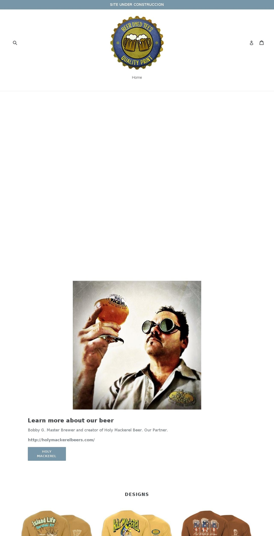 beerdyedtees.com shopify website screenshot