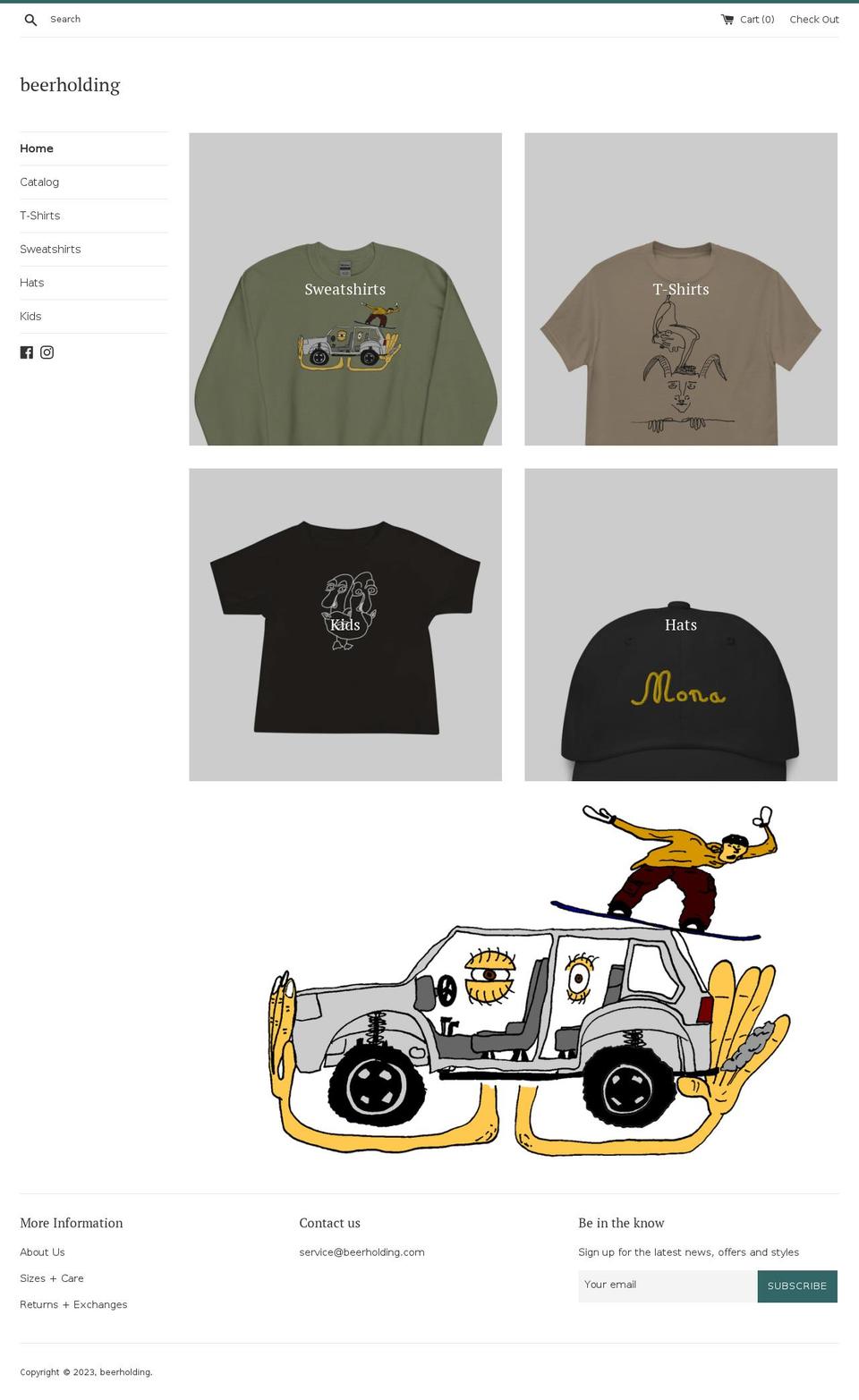 beerholding.com shopify website screenshot