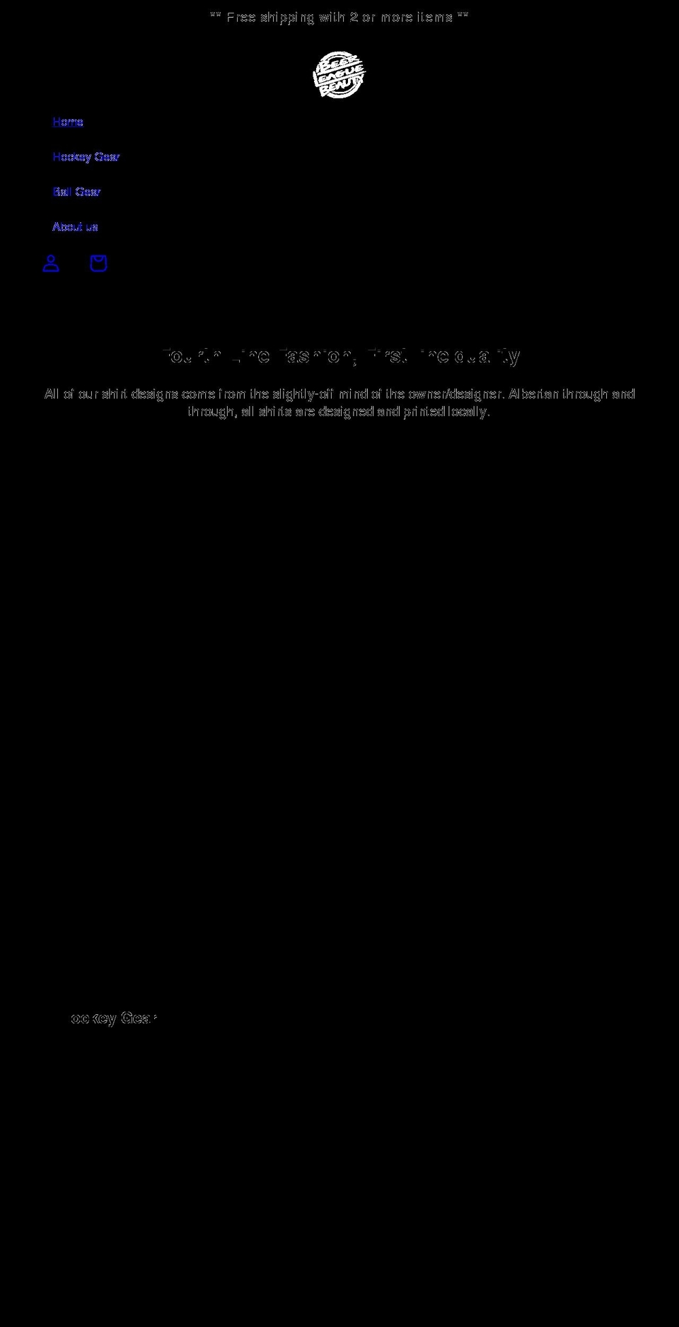 beerleague-beauty.myshopify.com shopify website screenshot