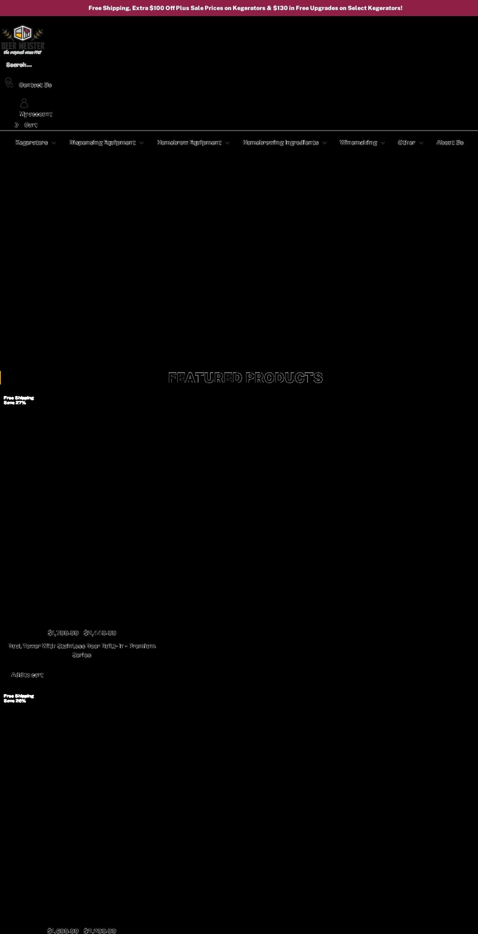 beermeister.com shopify website screenshot
