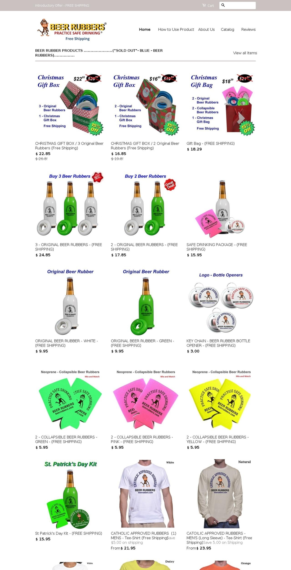 beerrubber.net shopify website screenshot