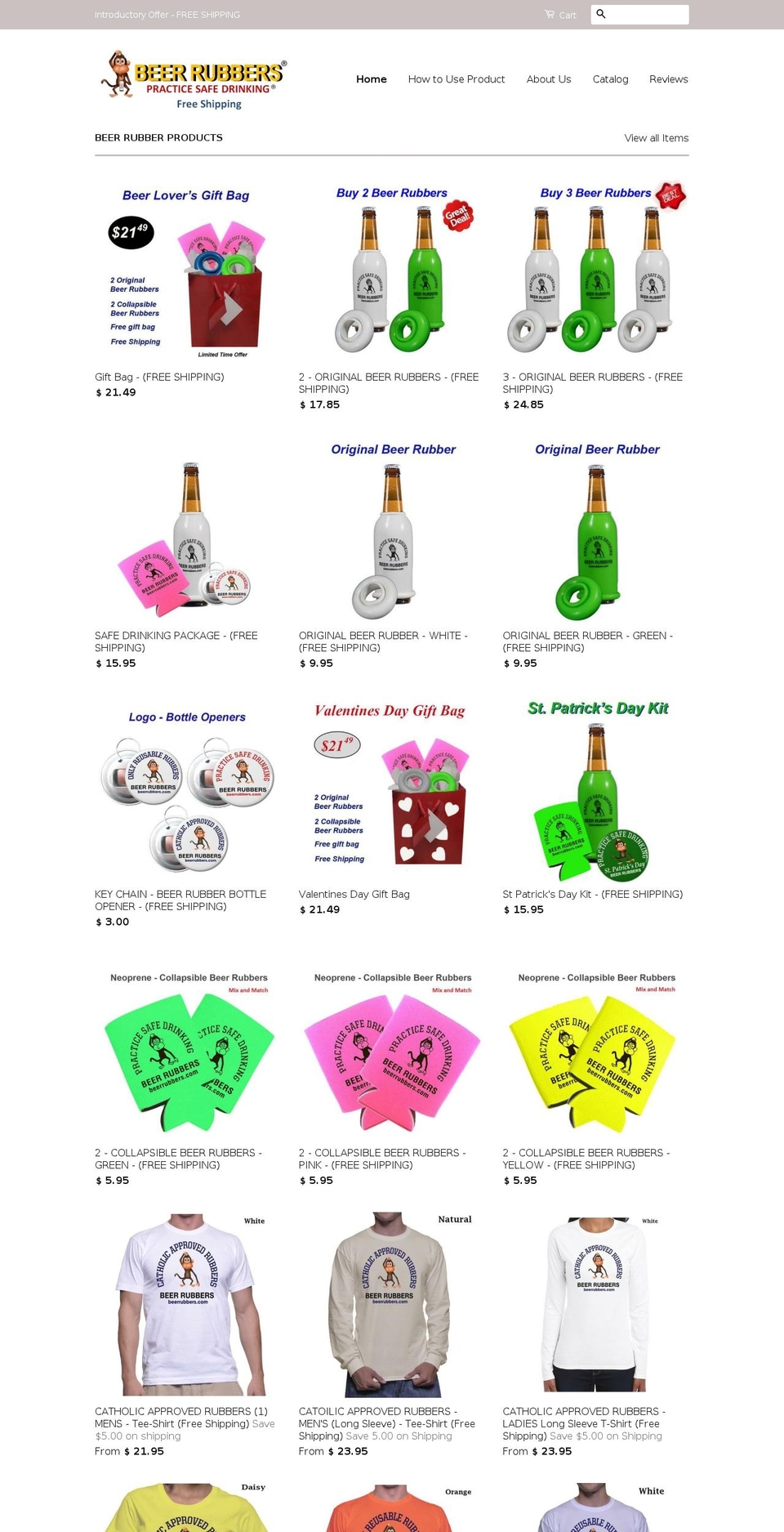 beerrubbers.net shopify website screenshot