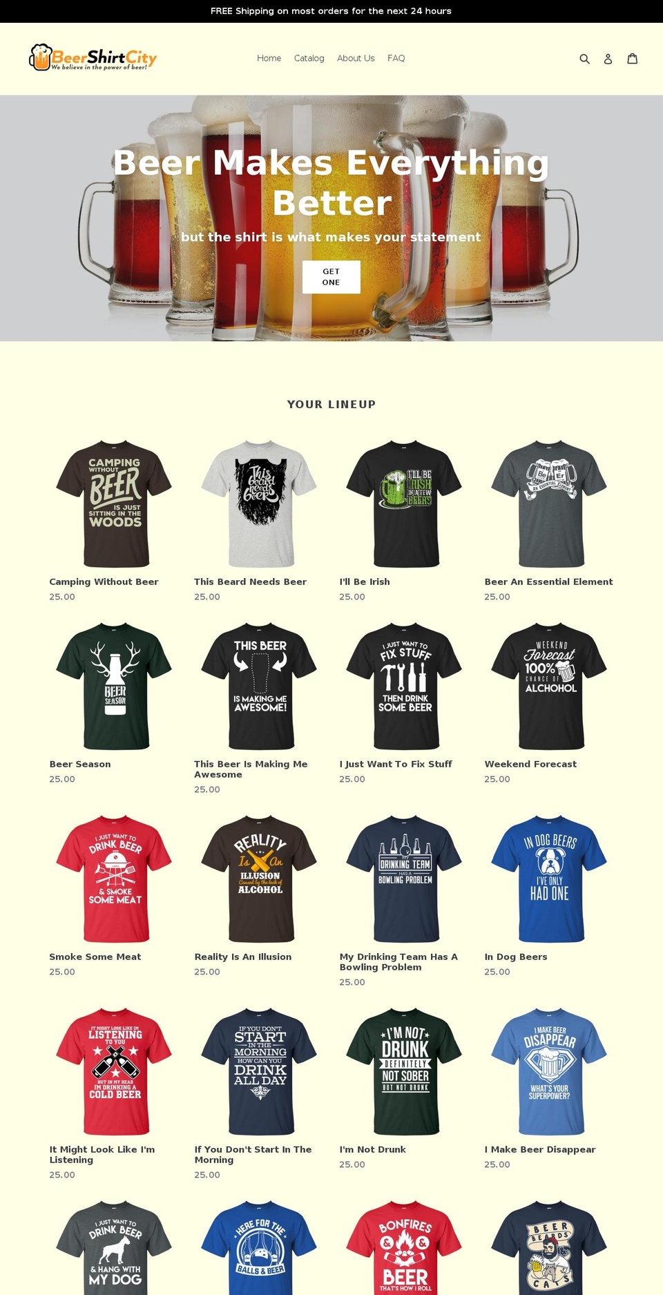 beershirtcity.com — Shopify storefront screenshot