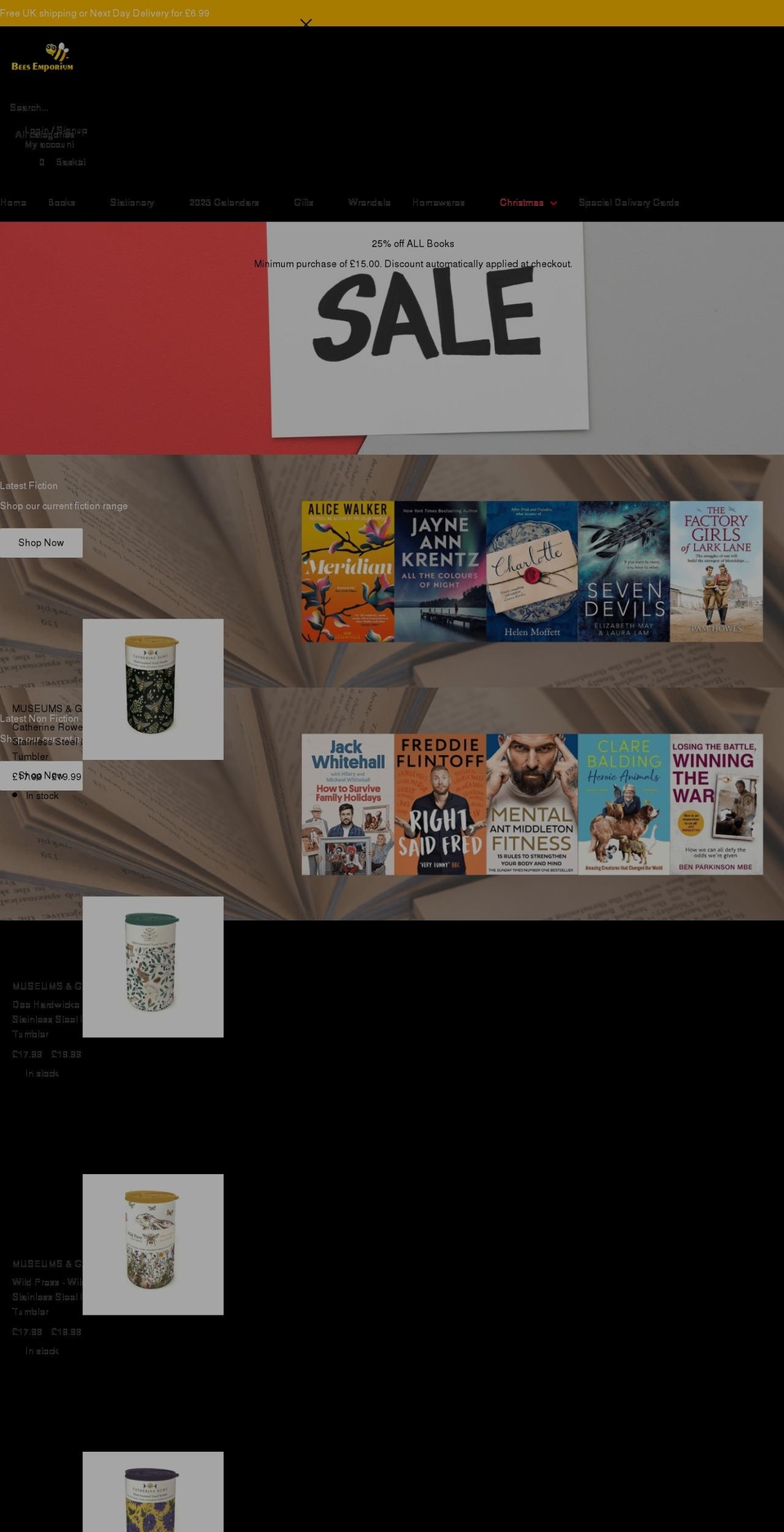 bees-emporium.com — Shopify storefront screenshot