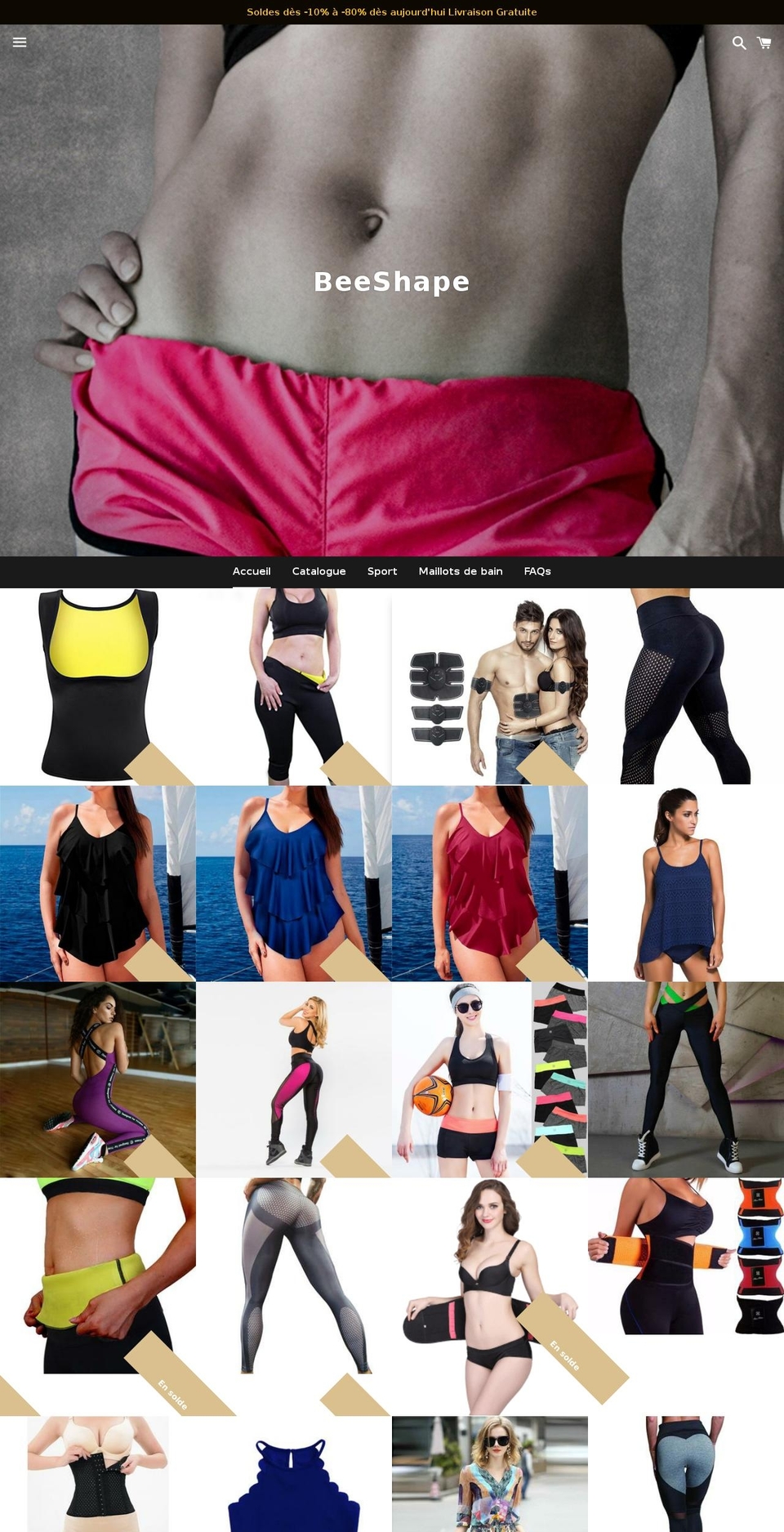 beeshape.com — Shopify storefront screenshot