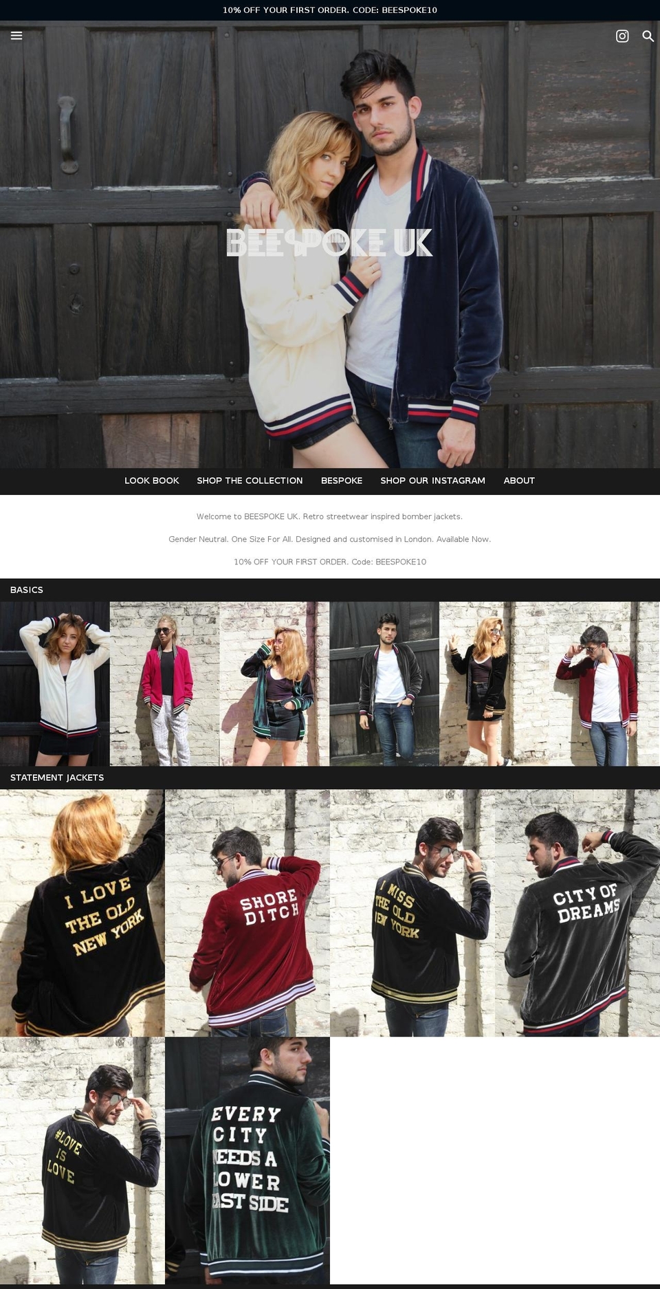 beespokeuk.com shopify website screenshot