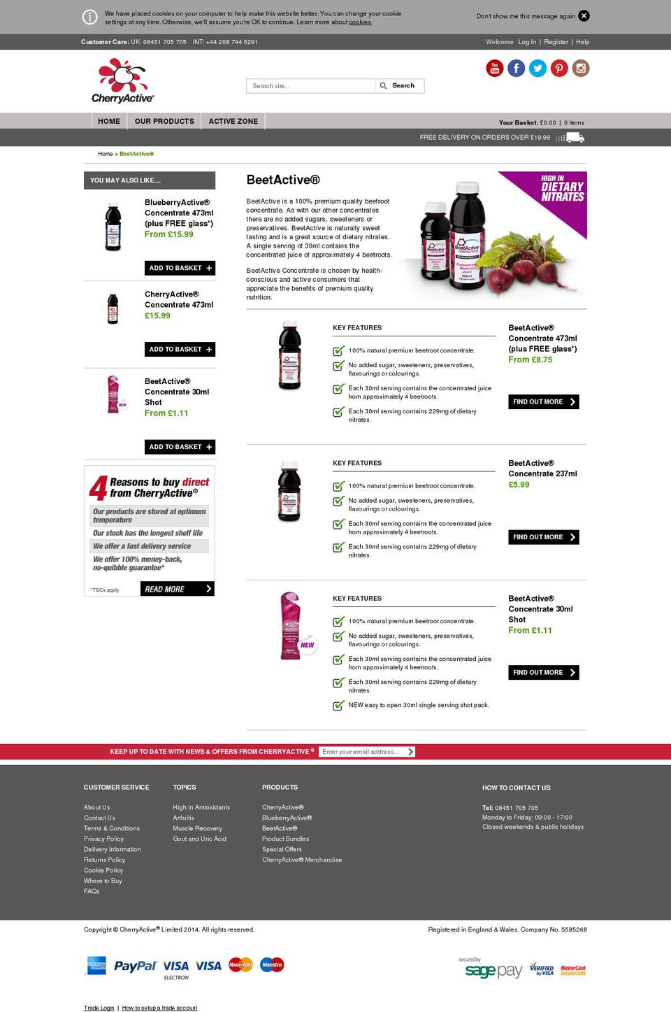 beetactive.net shopify website screenshot