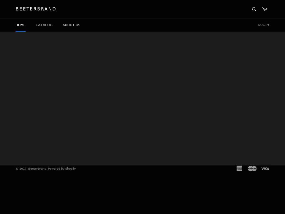 beeterbrand.com shopify website screenshot