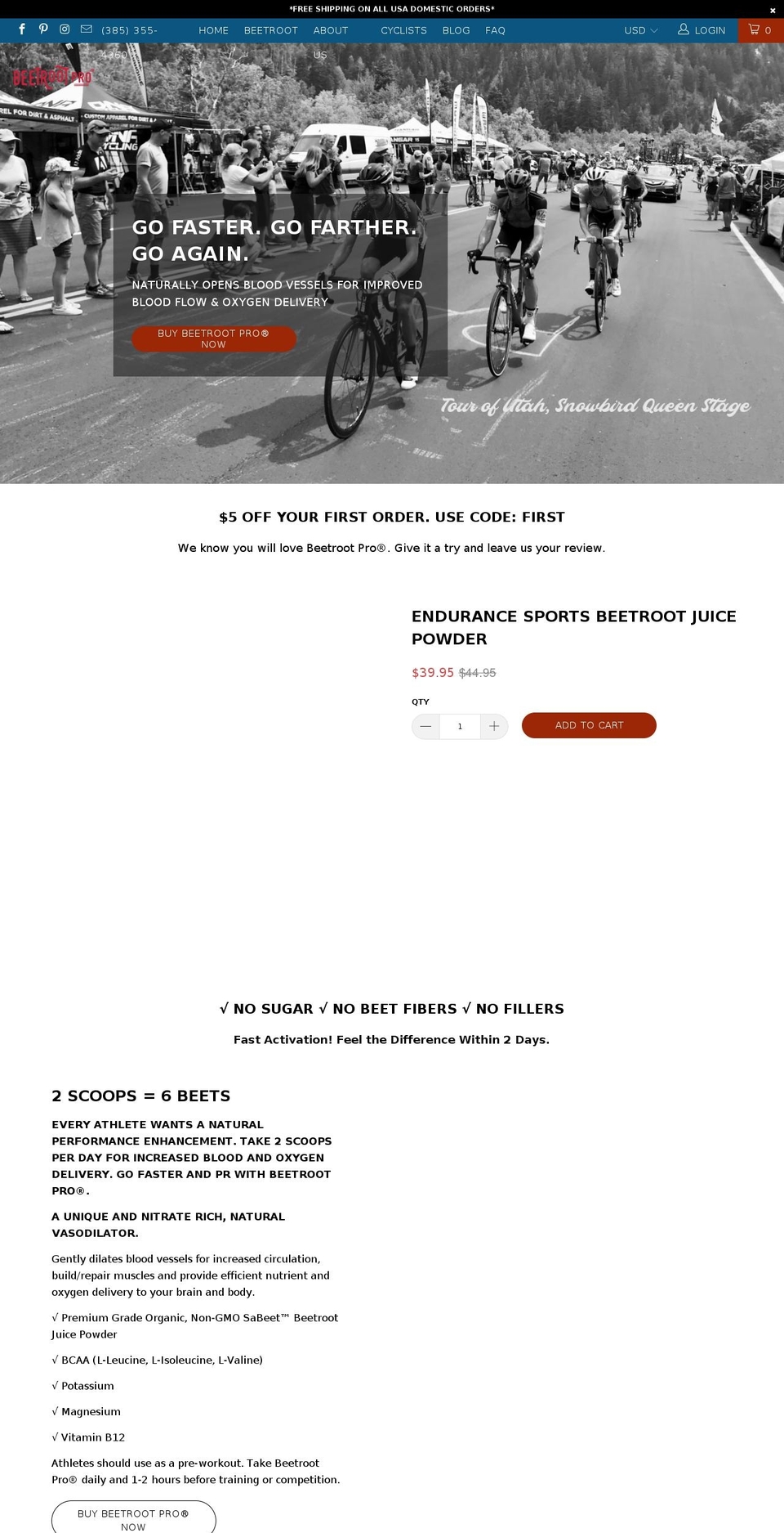beetrootpro.com shopify website screenshot