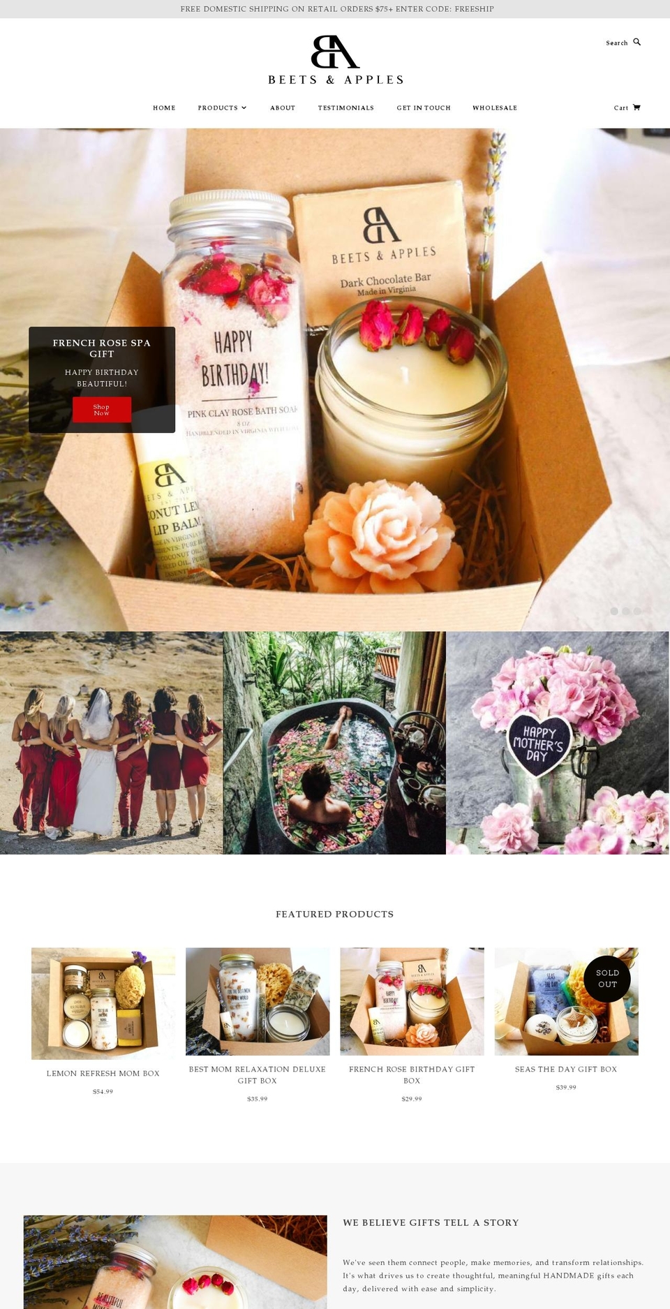 beetsandapples.com shopify website screenshot