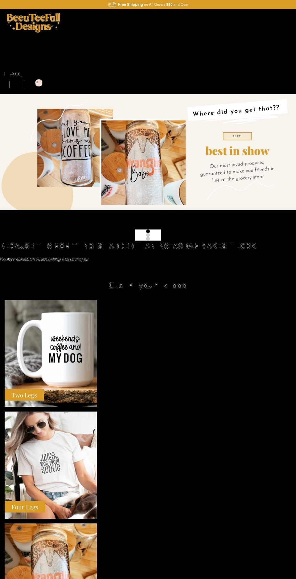 Sunshine vibes Shopify theme site example beeuteefulldesigns.com