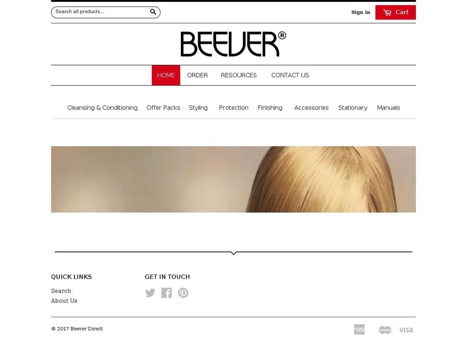 beeverdirect.com shopify website screenshot