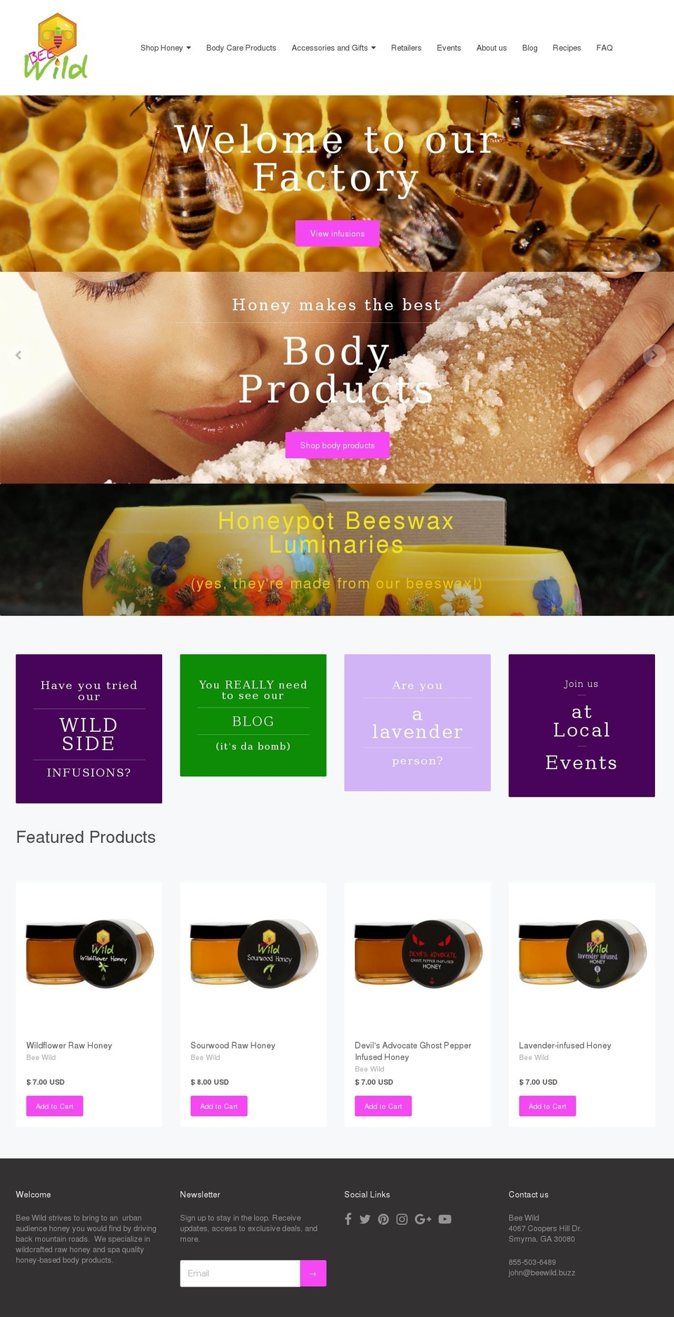 beewild.buzz shopify website screenshot