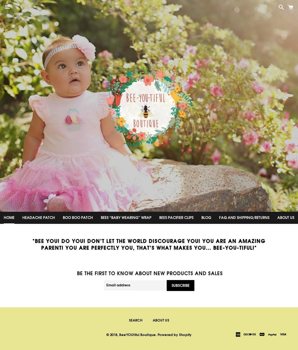 beeyoutifulboutique.com — Shopify storefront screenshot