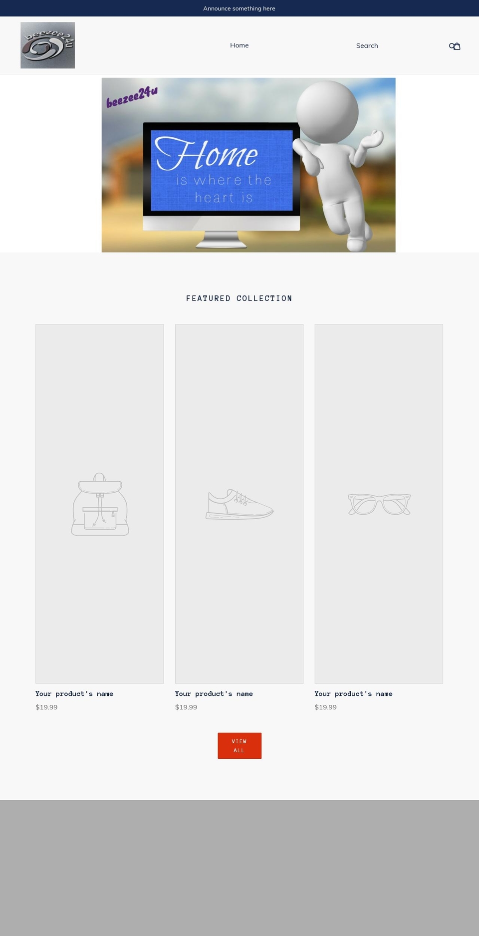 beezee24u.com — Shopify storefront screenshot
