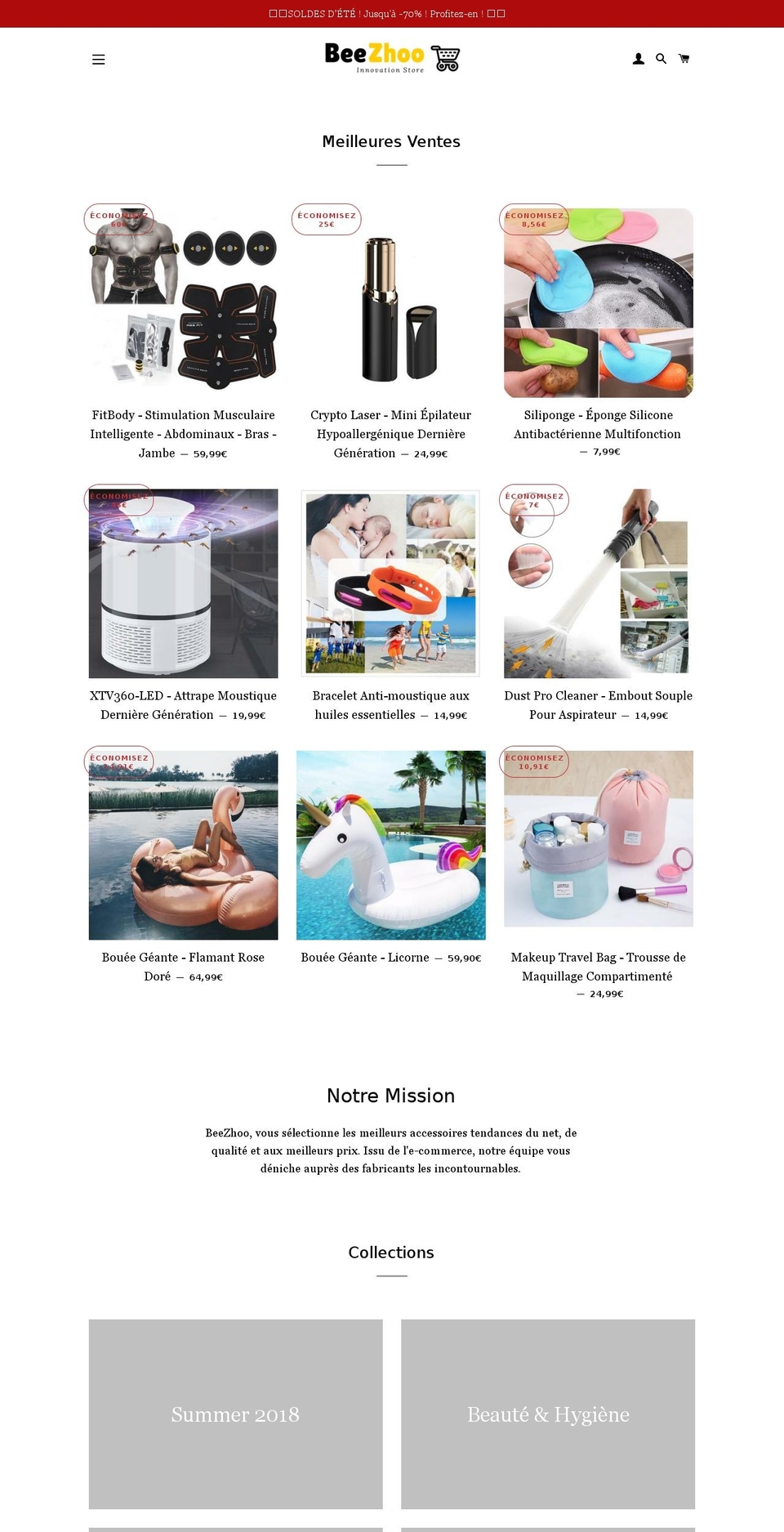 beezhoo.com — Shopify storefront screenshot